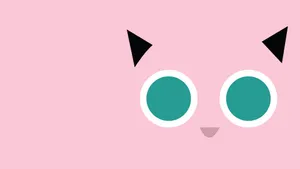 Minimal Jigglypuff Pokémon Wallpaper