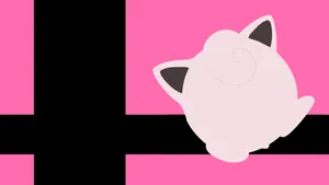 Minimal Pink Jigglypuff Wallpaper