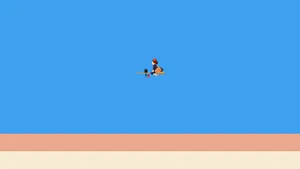 Minimal Pixel Snow White Wallpaper