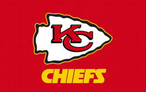 Minimal Red Kansas City Chiefs Logo Wallpaper