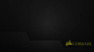 Minimal Yellow Corsair Logo Wallpaper