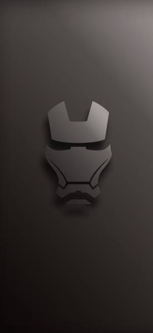 Minimalist 3d Mask Iron Man Phone Wallpaper