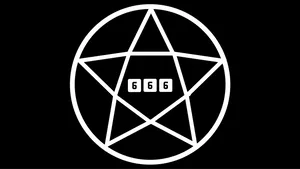 Minimalist 666 Pentagram Wallpaper