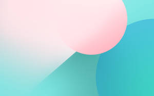 Minimalist Abstract Art In Pastel Colors Wallpaper
