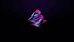 Minimalist Abstract Of Colorful Geometric Shapes Wallpaper