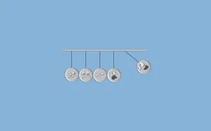 Minimalist Aesthetic Desktop Physics Humor Wallpaper