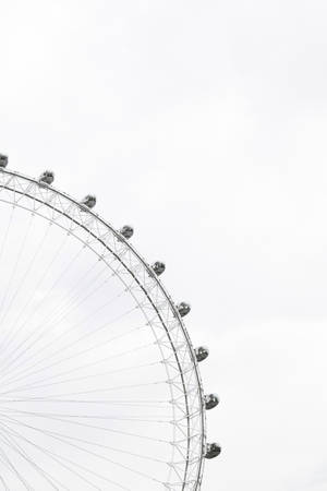 Minimalist Aesthetic Ferris Wheel Wallpaper