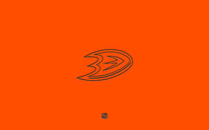 Minimalist Anaheim Ducks Logo Wallpaper