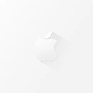 Minimalist Apple Logo White Ipad Wallpaper