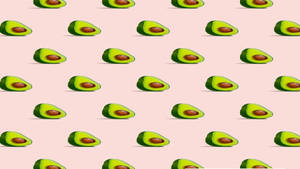 Minimalist Avocado Fruit Horizontal Patterns Digital Art Wallpaper