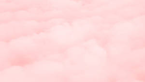 Minimalist Baby Pink Clouds Wallpaper