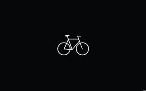 Minimalist Bicycle Icon Wallpaper