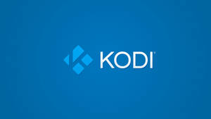 Minimalist Blue Kodi Logo Wallpaper