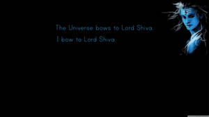 Minimalist Bow Blue Lord Shiva 8k Wallpaper