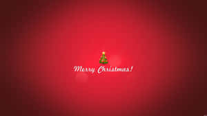 Minimalist Christmas Desktop Red Space Wallpaper