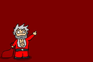 Minimalist Christmas Desktop Santa Claus Wallpaper