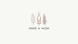 Minimalist Christmas Desktop Wish Wallpaper