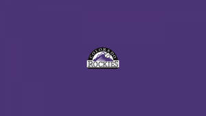 Minimalist Colorado Rockies Purple Background Wallpaper