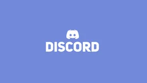 Minimalist Cool Discord In Blue Wallpaper