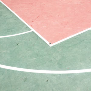 Minimalist Court In Pastel Colors Wallpaper