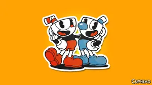 Minimalist Cuphead With Mugman Wallpaper
