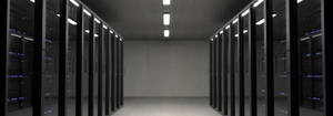 Minimalist Data Center Interior Wallpaper