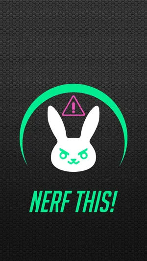 Minimalist Dva Bunny Logo Wallpaper