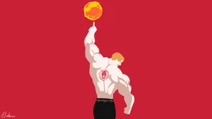 Minimalist Escanor Seven Deadly Sins Art Wallpaper