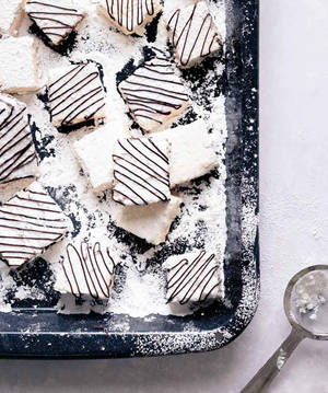 Minimalist Espresso Marshmallows Wallpaper