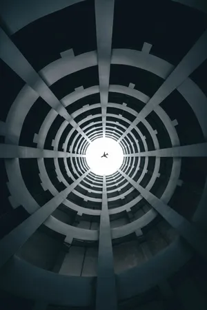 Minimalist Flying Airplane Wallpaper