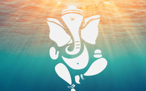 Minimalist Ganesh Full Hd In Water Wallpaper
