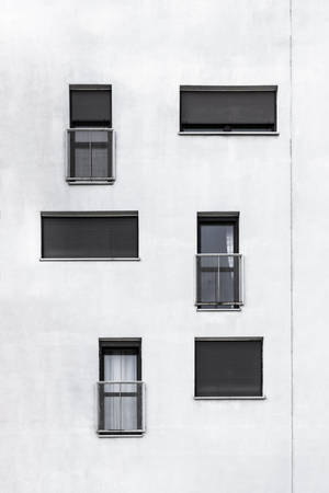 Minimalist Geometric Building Wallpaper