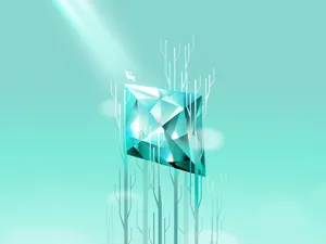 Minimalist Geometric Diamond Wallpaper