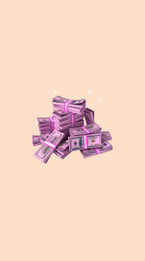 Minimalist Girly Money Wallpaper