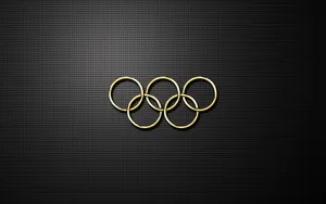 Minimalist Gold Olympics Logo Wallpaper