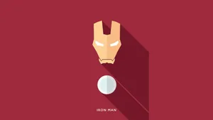 Minimalist Graphic Design Iron Man Superhero Wallpaper
