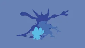 Minimalist Greninja Evolution Wallpaper