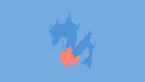 Minimalist Gyarados Evolution Wallpaper