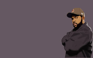 Minimalist Illustration Rapper Ice Cube Wallpaper