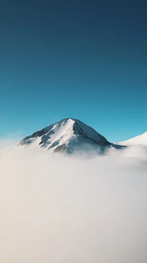 Minimalist Iphone X Glacier Mountain Summit Wallpaper