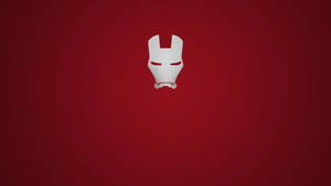 Minimalist Iron Man Logo Mask Wallpaper