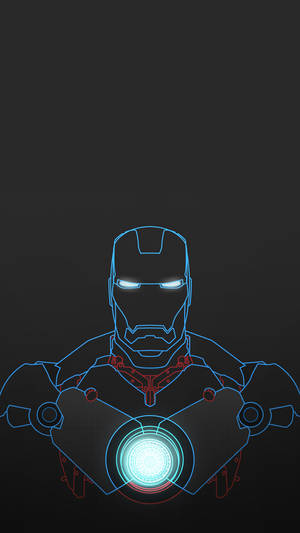 Minimalist Iron Man Phone Wallpaper