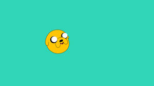 Minimalist Jake The Dog Head Adventure Time Wallpaper