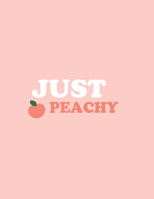 Minimalist Just Peachy Background Wallpaper
