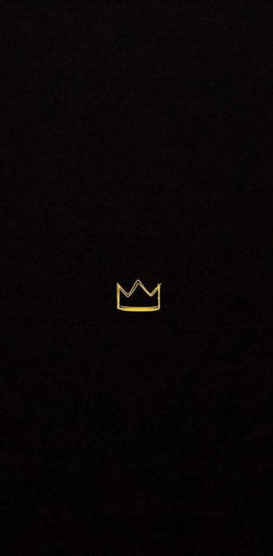 Minimalist King And Queen Crown Wallpaper