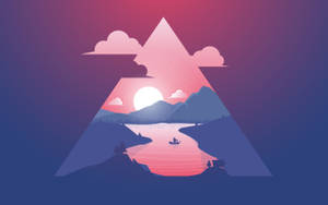 Minimalist Landscape Art Wallpaper