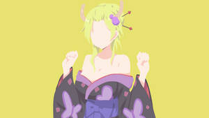 Minimalist Lucoa In A Kimono Wallpaper