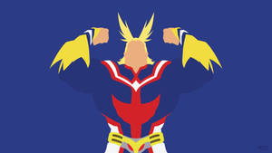 Minimalist Mha All Might Wallpaper