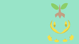 Minimalist Mint Green Turtwig Wallpaper