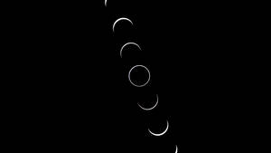 Minimalist Moon Phases Graphic Wallpaper